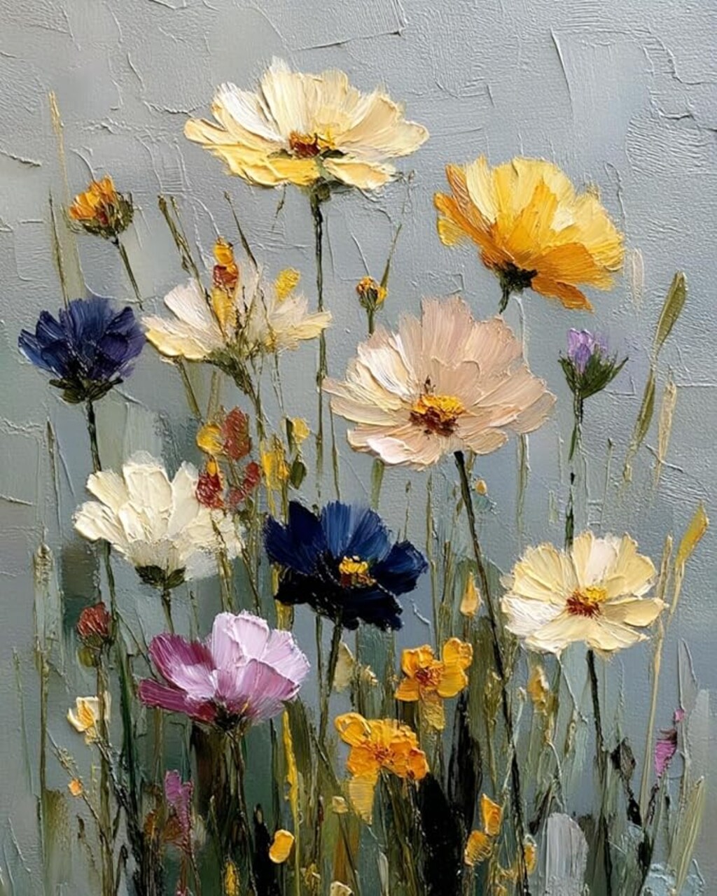 Paint by Numbers Kit for Adults Beginner, Wild Flowers Adult Paint by Number Kits on Canvas, DIY Acrylic Oil Easy Painting by Numbers for Home Wall Decor 16X20 inch (Without Frame)